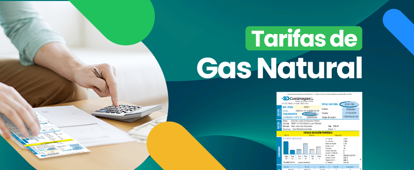 Tarifas vigentes del gas natural Llanogas