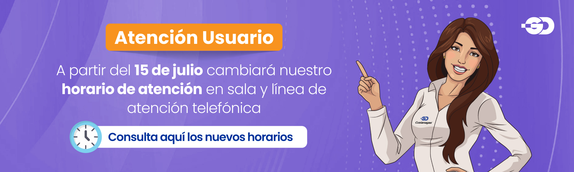Horarios de atención oficinas actualizados